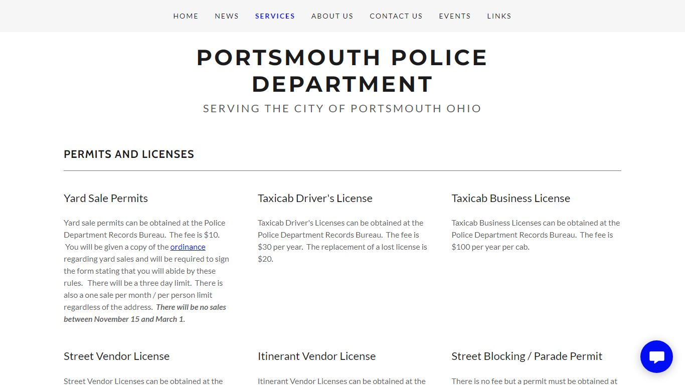 Services - Portsmouth Police Department